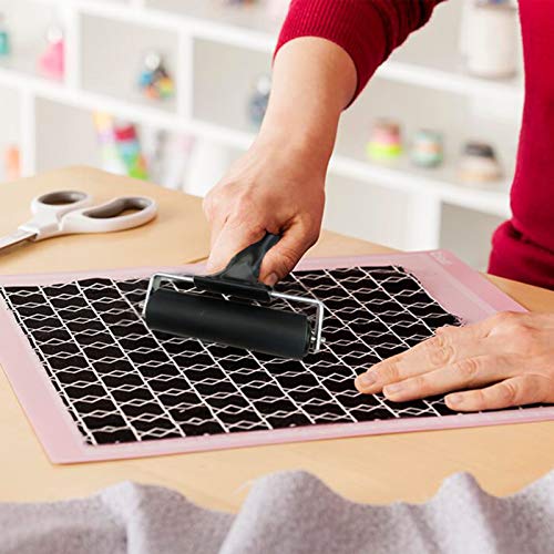 Benvo Rubber Brayer 4 Inch Rubber Roller For Printmaking, Painting, Applying Glue, Wallpaper, Block Stamping Anti Skid Construction Tools With Hard Rubber Drum(Black, Classic Version) #TOP6