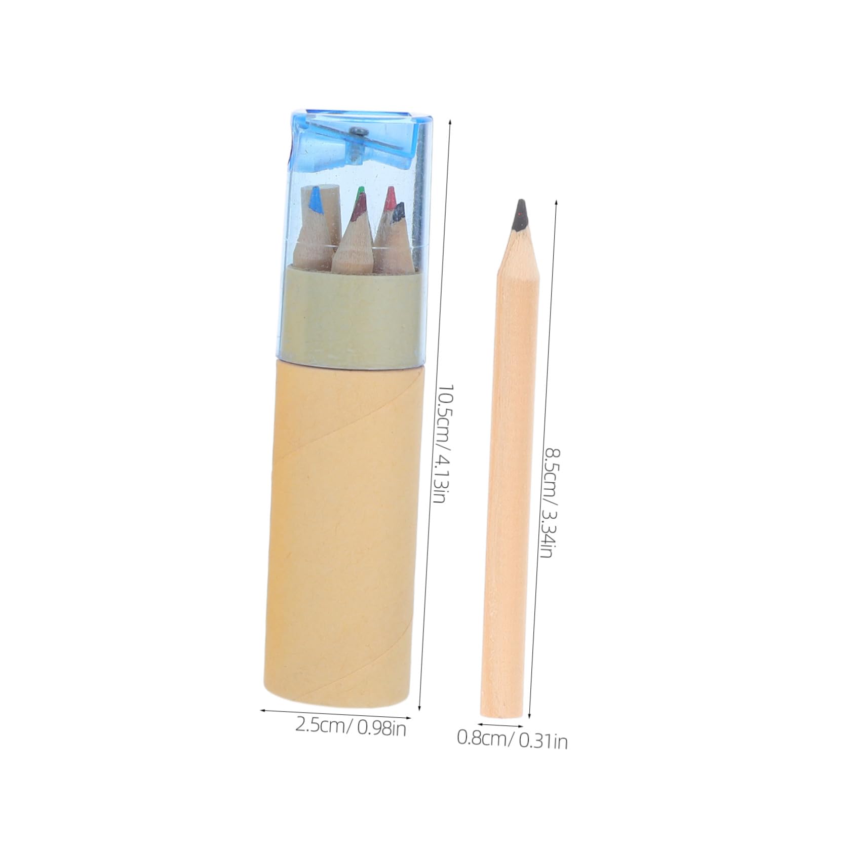 32 Conjunto Tubos Mini Lápices Colores con Sacapuntas Integrado Portátiles y Vibrantes para Dibujo y Bocetos Útiles para Adultos Proyectos Escolares y Artísticos