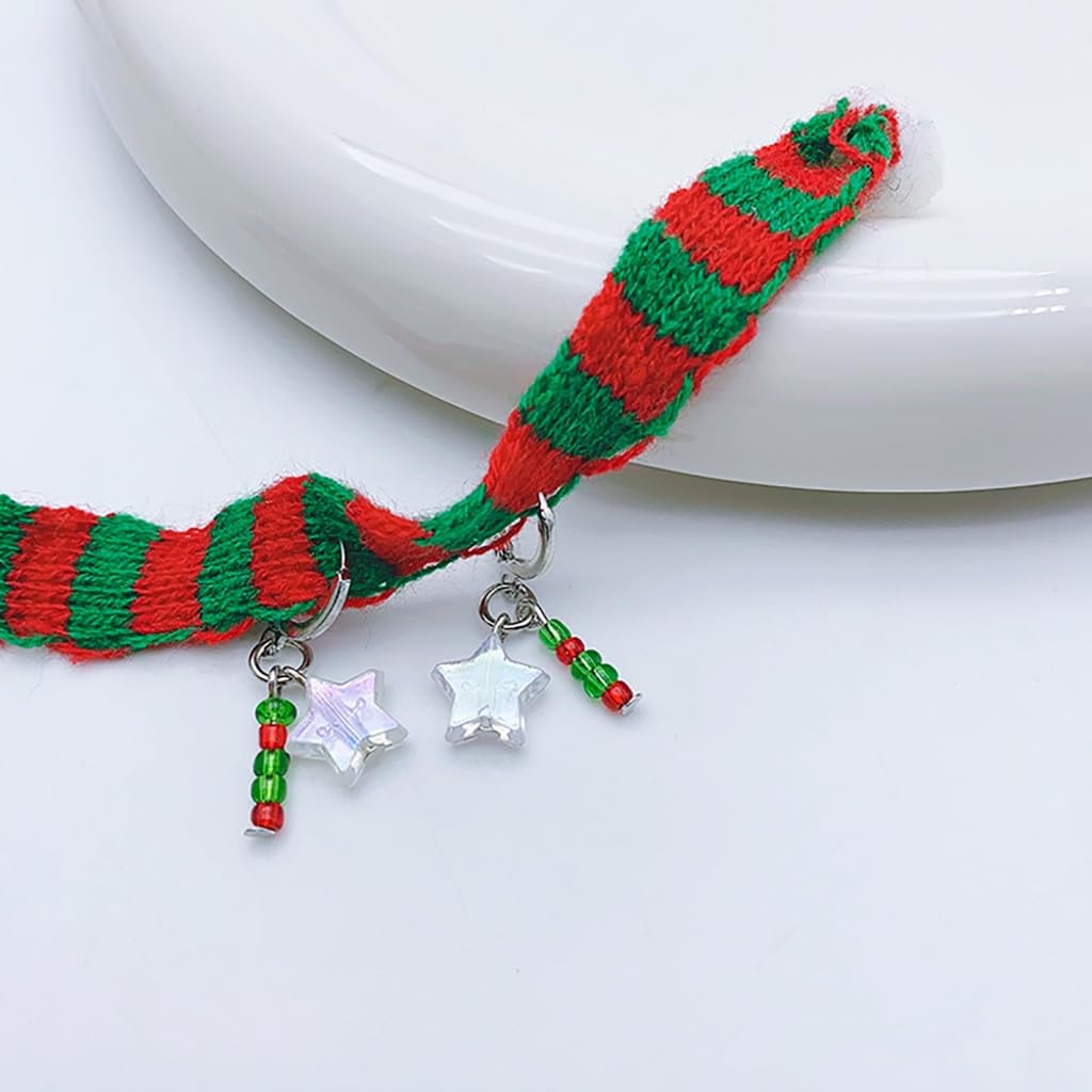 Orecchini a forma di stella di Natale in grado di orecchini pendenti con frutta Accessorio da donna