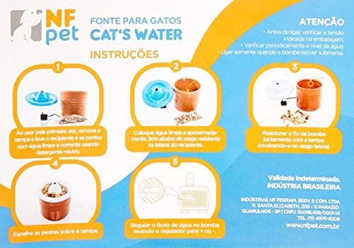 Fonte para Gatos Rosa 220V Nf Pet para Gatos, Rosa