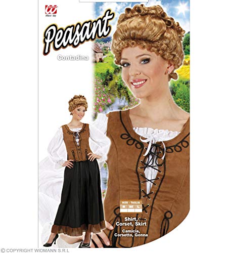 WIDMANN WDM89572 - Costume Contadina, Multicolore