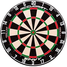 Accudart Envy Bristle Dartboard - 360 Pro-Glide Number Ring - ROTA-X Precision Alignment System - LEVELTECH Stabilizers for Perfect Alignment - Premium Kenyan Sisal