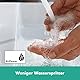 hansgrohe Vernis Blend - Waschtischarmatur für Kaltwasser ohne Ablauf, Wasserhahn für Gäste WC mit Auslauf Höhe 59 mm, Mischbatterie Waschbecken wassersparend (EcoSmart), Mattschwarz, 71583670