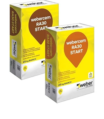 Rasante Cementizio Webercem Ra30 Start (Bianco 25Kg)