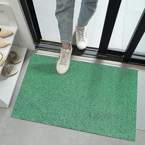 Image of VNQ! Cushion Noodle Mat for Home Entrance, Heavy Indoor Outdoor Anti Slip PVC Floor Mat for Bedroom, Kitchen, for Bathroom, Doors, Office, Door Mat, Bath Mat Colour Green|(2X14 Feet)