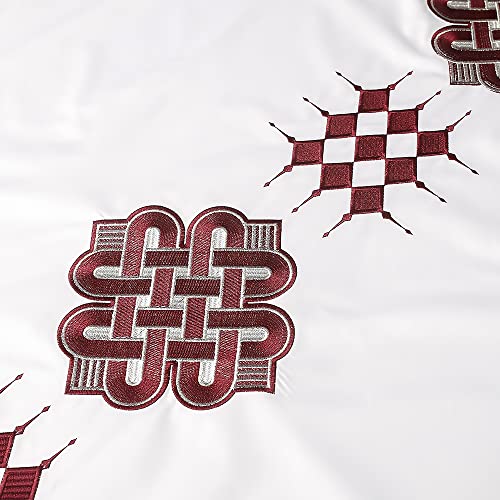 HD African Mens Apparel Agbada Clothing Embroidery Dashiki Shirts and Pants Outfits 3 Pieces3