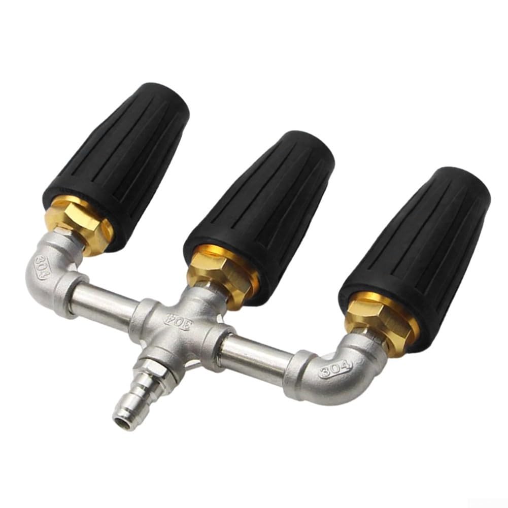Triple buse turbo pour nettoyeur haute pression anti trace brique béton