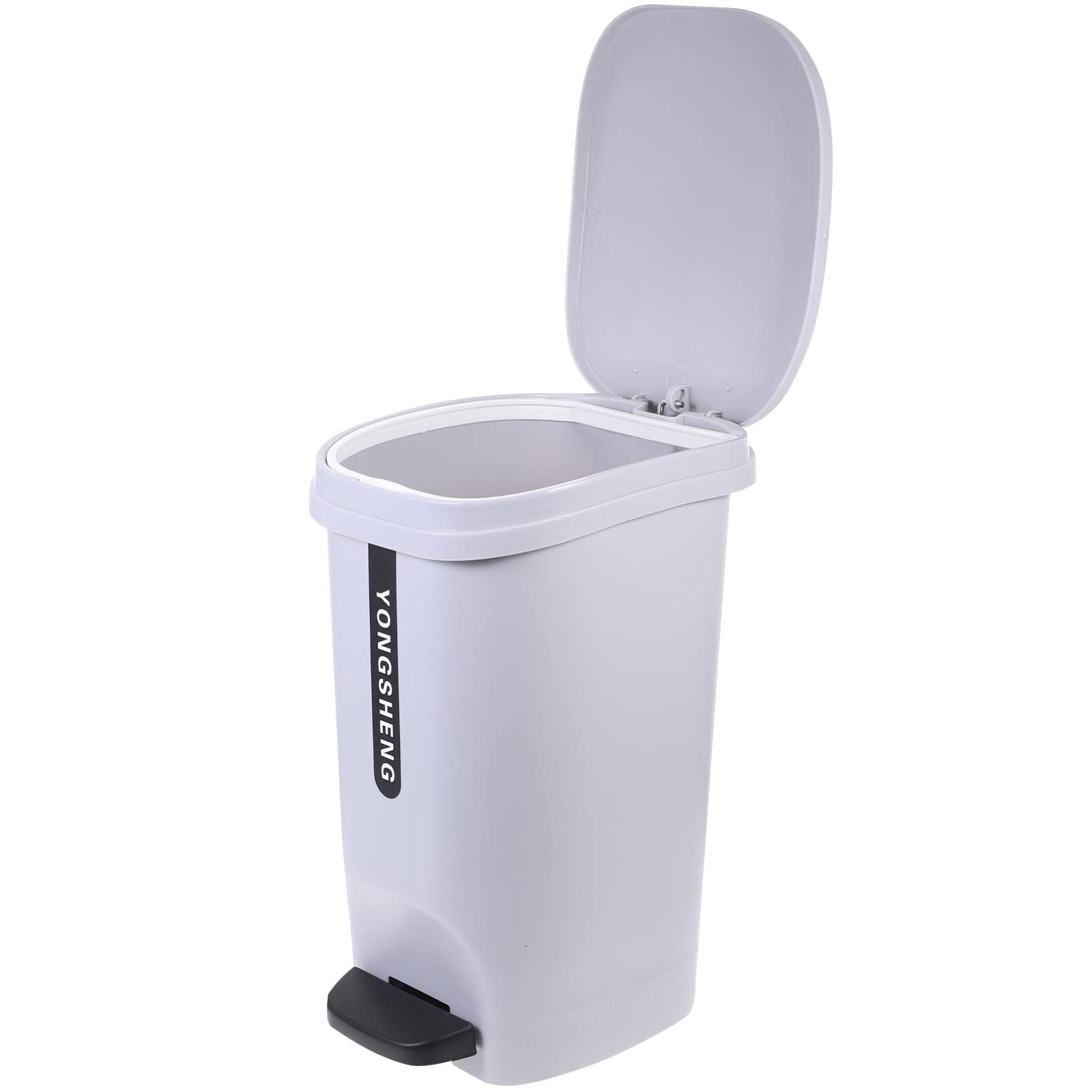 Alipis Cubo De Basura De Plástico Para Cocina Cubo De Basura Para Baño Con Pedal De Paso Para Oficina Dormitorio Hogar Hotel 10L