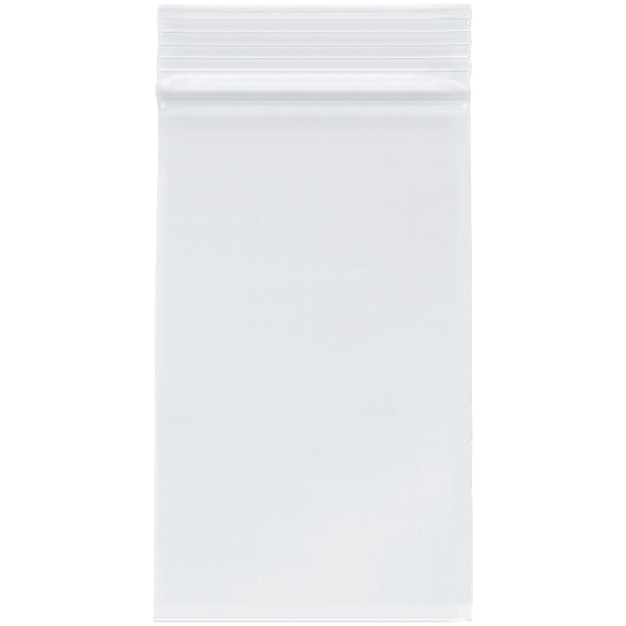 Plymor 3" x 5" (Case of 1,000), 2 Mil Zipper Reclosable Plastic Bags