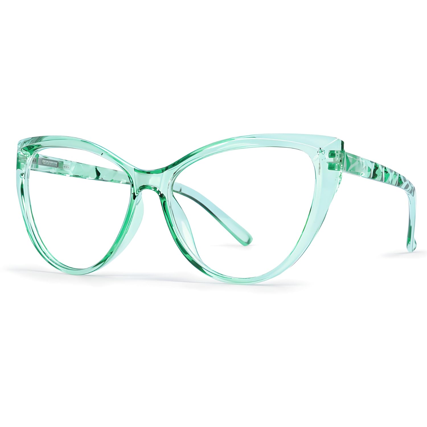 Blue Light Blocking Cat Eye Glasses for Women Transparent Frame Anti UV Protection Zero Power Computer Glasses Lightweight Optical Frame — Amazon image 22