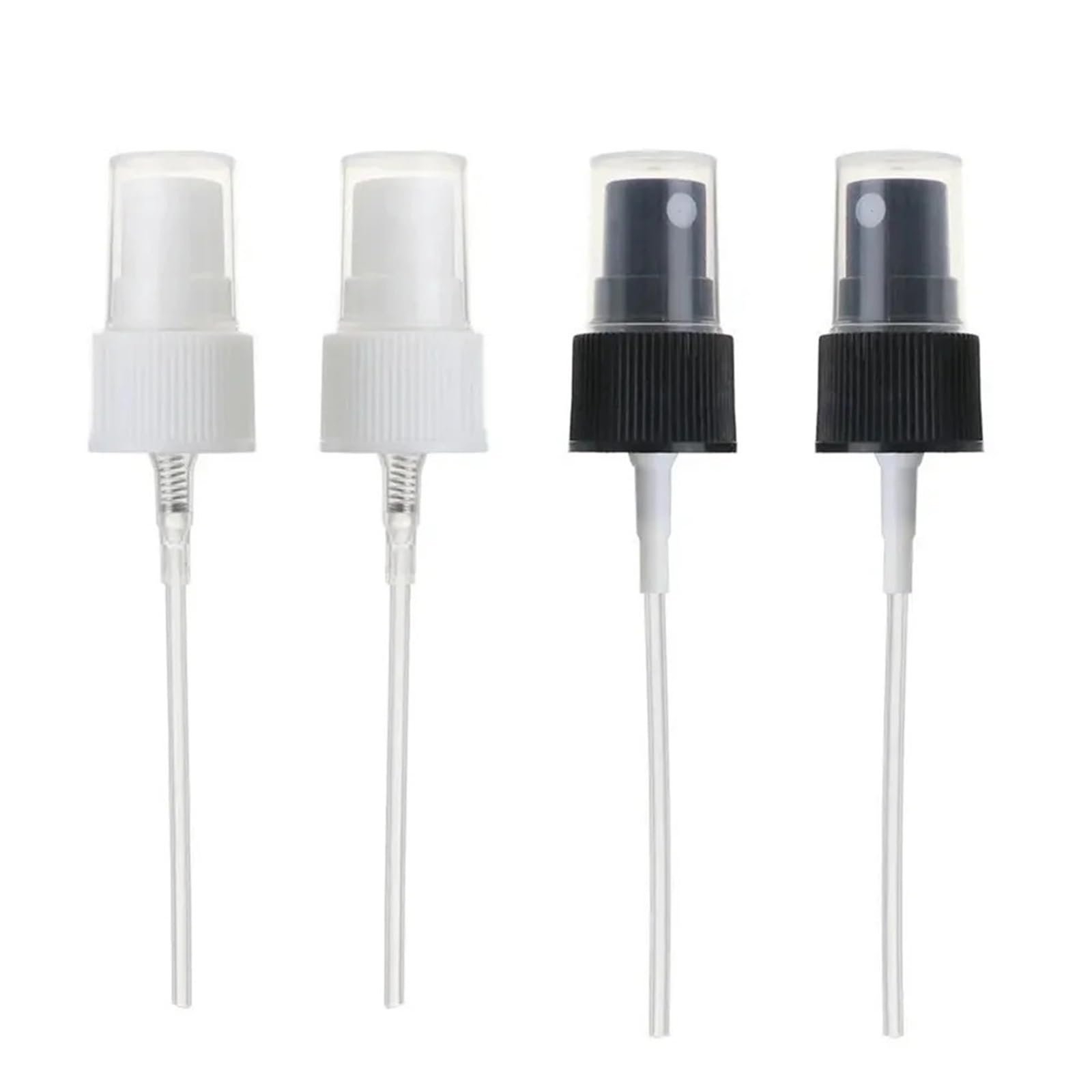 LCANALLYMS Spray bottle nozzle, Spray Bottle Nozzle 60pcs Mist Plastic Bottles Pump Cap For Essential Oils Hair Perfumes Liquid For Various(Black)