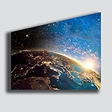 quadro moderno camera da letto mappamondo mappa mondo europa italia - riproduzione stampa su tela canvas grande quadri moderni arte astratto cucina soggiorno printerland.it (70x100 cm)