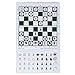 WE Games Mini Magnetic Travel Chess Set – 6” Compact Foldable Board with Durable Vinyl Design Pieces - Indoor & Outdoor Magnetic Chess Game - Extra Queens Included, Gold Logo