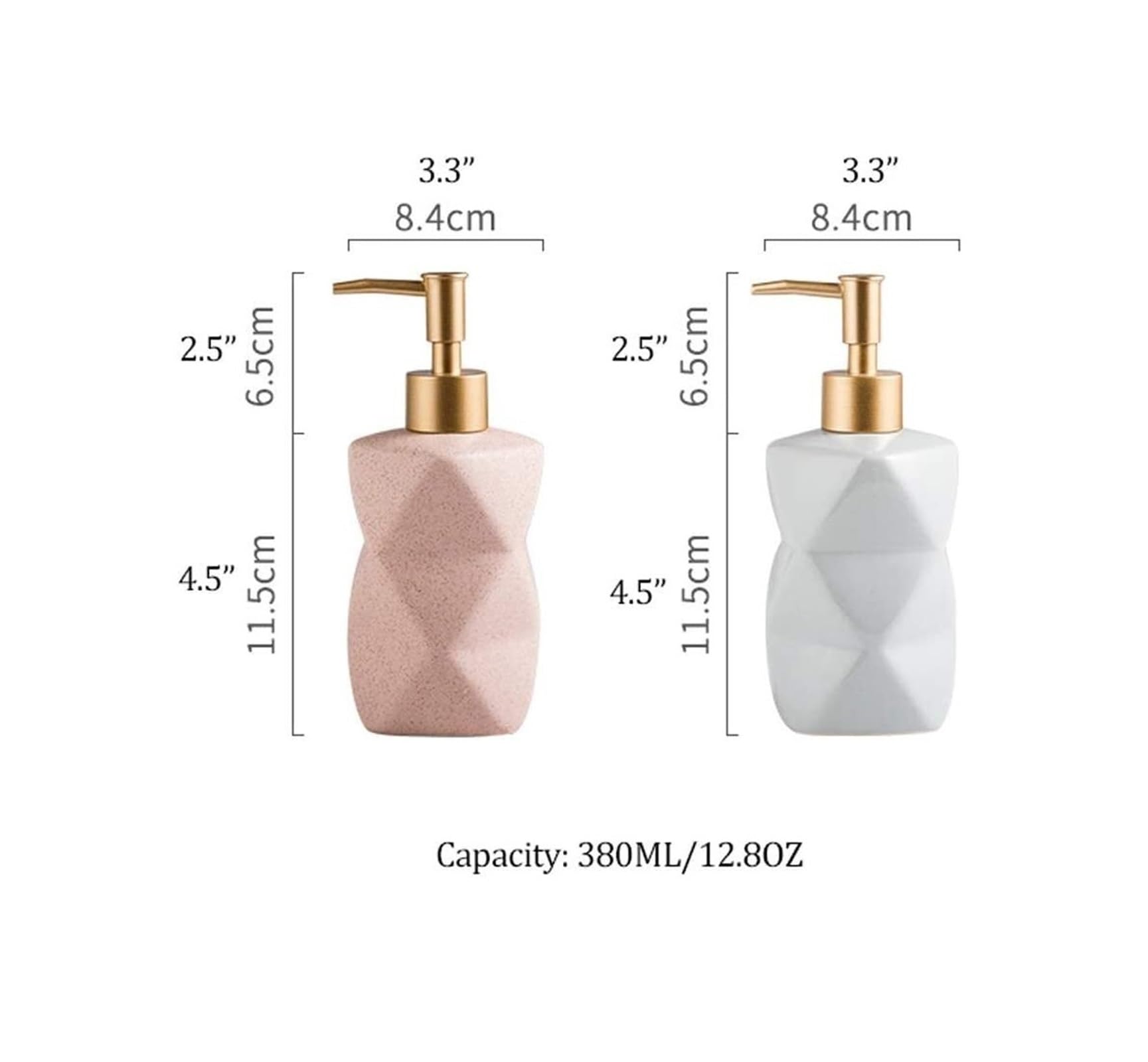 Dozownik mydła, Dozowniki mydła Dozownik do w kształcie geometrycznym balsamu butelce