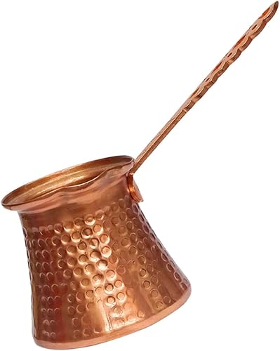 Cabilock Taza de café turco, café expreso, café expreso, mantequilla Cezve, olla de fusión para estufa, cafetera griega árabe, tetera, tetera