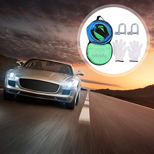 CLISPEED Cinta de Reboque Corda Conjunto 8 Toneladas 5 Metros Luminosa Cinta Do Guincho Com U- Em Fo