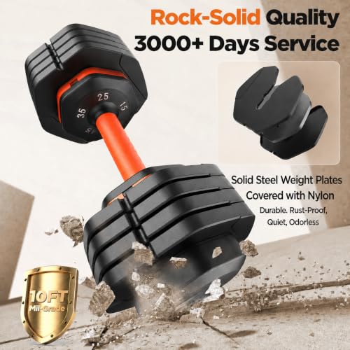 Image of 2026 FDB2 Updated Adjustable Dumbbell Set of 2, 5-in-1 /10-in-1 Weights Dumbbell Set with Storage Box, 25lbs /55lbs Adjustable Weights with Anti-slip Silicone Grip, Weight Set For Home Gym Suit both Men and Women