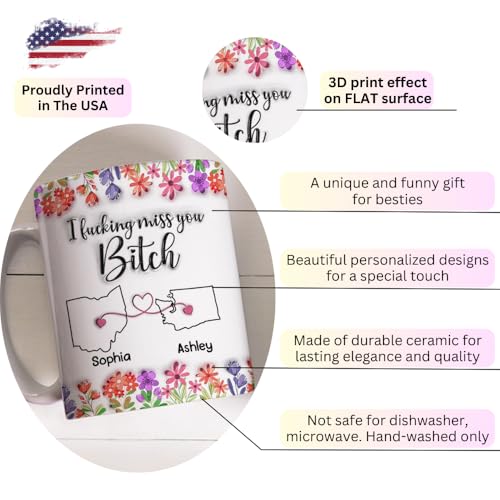Mug personalizado 3D Wrappiness para amistad a distancia miniatura 4