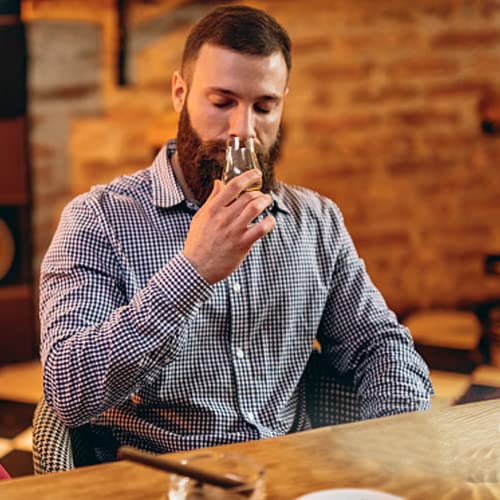 image for Whiskey Glasses Set of 4, Mfacoy Clear Old Fashioned Whiskey Glass, Wi