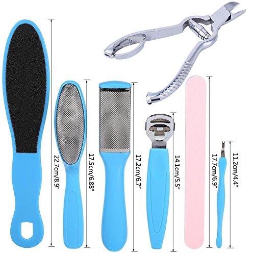 9Pcs/Set Grind Scissor Cuticle Nail Clipper Peeling Fork Foot Care Kit Stainless Steel Thick Hard Toe Nail Clippers Plier Pedicure Tools Gourd Shape Cuticle Scissor Pedicure Feet Scub Dead Skin Remove