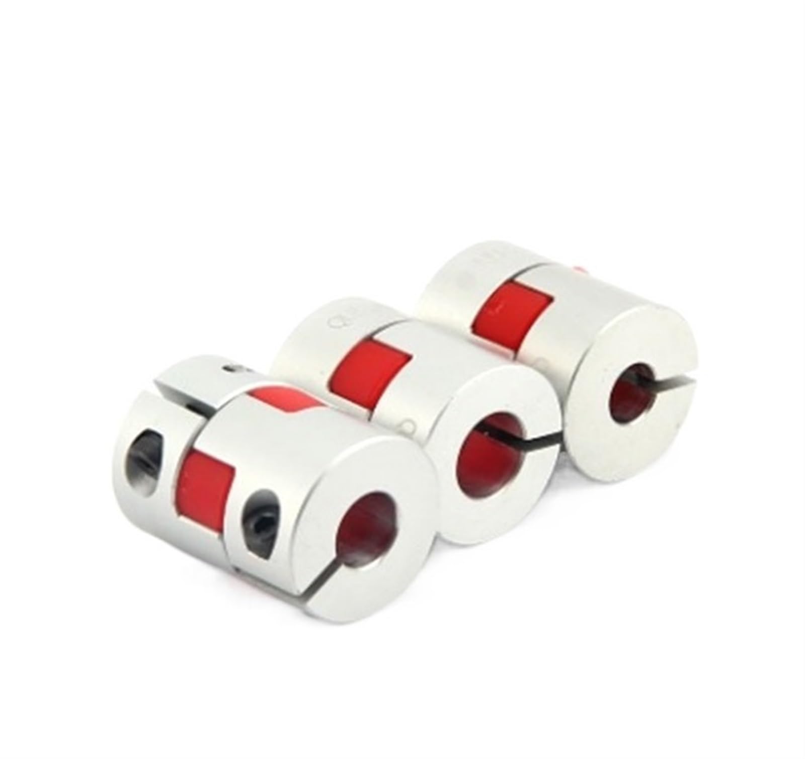 Rigid coupling,Stainless steel rigid coupling 1pcs D20L25 Coupler Aluminium Plum Flexible Shaft Plum Blossom Coupling Motor Connector Flexible Coupler(4mmX 8mm)