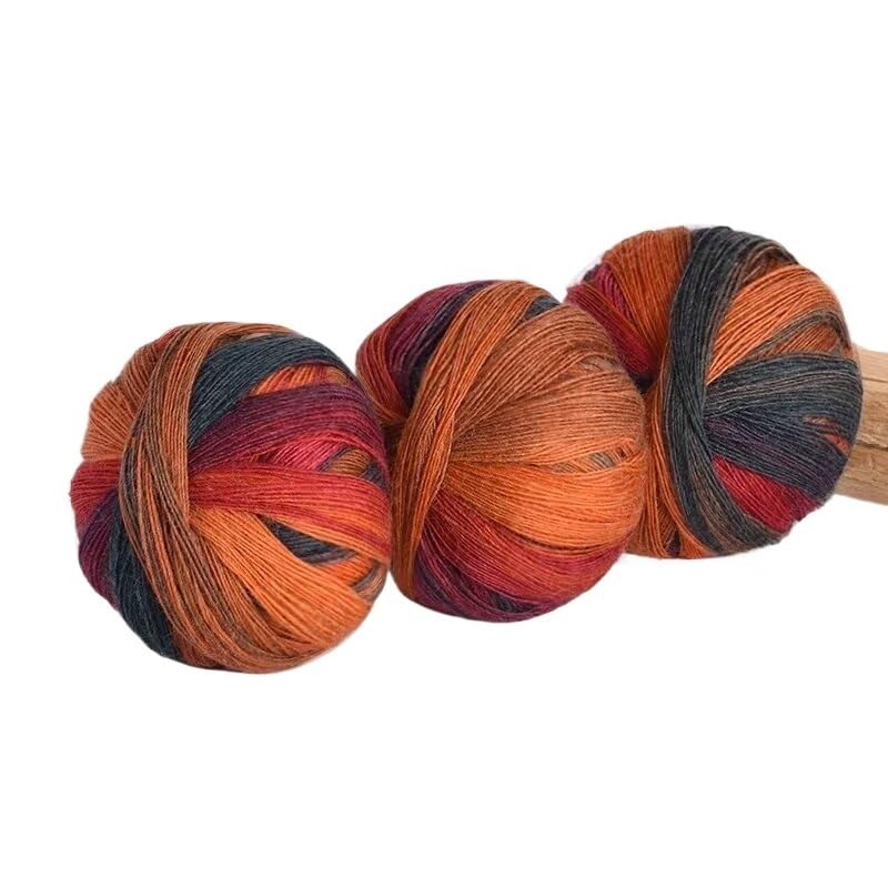 Gomitolo di lana color arcobaleno sfumato da 295 g for lavori a maglia fai da te, perfetto for scialli, maglioni e cappelli.(613)