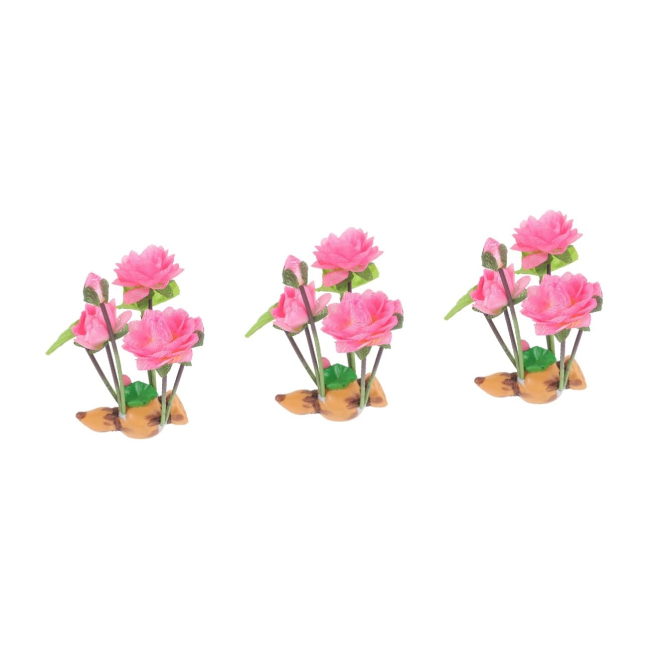 Toddmomy 3 Pezzi arredamento paesaggistico dell'acquario decorazioni per acquari piccole piante acquatiche arredamento acquario Ornamenti dell'acquario decorazione dell'acquario resina