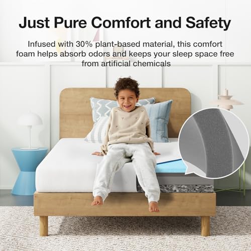 Novilla Twin XL Mattress, 8 Inch Twin XL Mattress in a Box, Gel Memory Foam Mattresses with Comfort Foam for Cooling Night Sleep, Pressure Relief, CertiPUR-US Certified