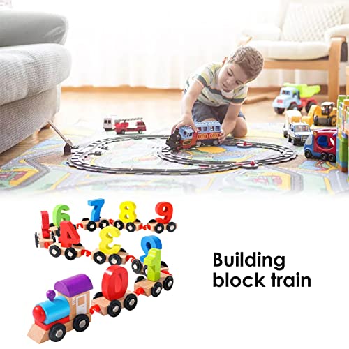 Wooden Digital Train Toy Numbers Magnetic Train Cars Early Learning Educational Toys for Kids Age 3 and Up Mini Train… - Image 3