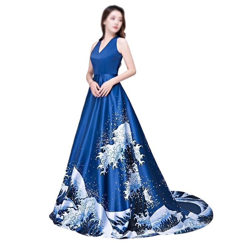 Robe à longue queue de Chinois 2XL pour défilé et scène statique - 3
