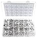 HVAZI M2 M2.5 M3 M4 M5 M6 Stainless Steel Phillips Pan Head Screws Combine with Spring Washer and Plain Washers Nuts Assortment Kit