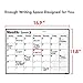 Fridge Calendar Magnetic Dry Erase Whiteboard Calendar for Refrigerator Planners 16.9 Inches X 11.8 Inches