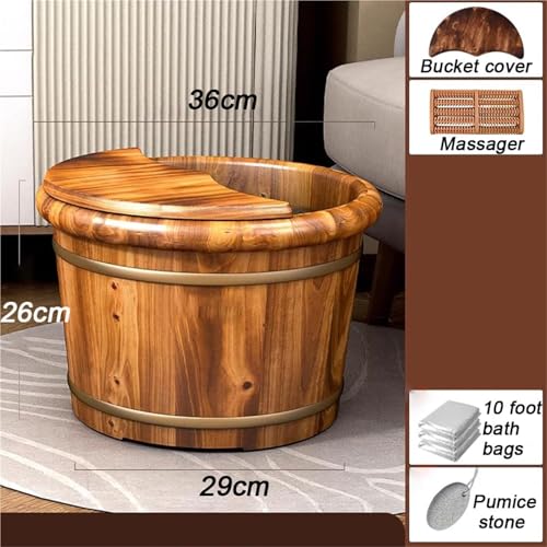 Masajeador spa de pies en madera sólida 23x33 cm miniatura 2