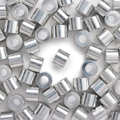 WidgetCo 1/4" x 3/8" Aluminum Spacer, Metal Spacers, Standoff Spacers, Architectural Quality (Qty 25)