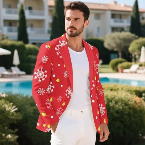Christmas Jacket for Men Regular Fit Mens Sport Coats for Xmas Party Evening Men's Suit Jacket with Two Pockets4