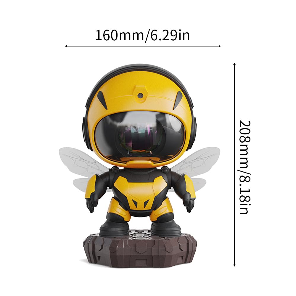 Lampki nocne, projektor gwiazd, pszczoła, mecha, nastrojowa lampa z pilotem zdalnego sterowania, regulowany kąt projekcji, 2 tryby pomiaru czasu, do domu, sypialni, pokoju gier, dekoracja na urodziny