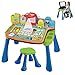VTech 3480-540922 Bureau magique interactif table d'apprentissage pour enfants + 3 ans tableau craie et chevalet, tabouret inclus, 80-540922 (VERSION ESPAGNOLE )