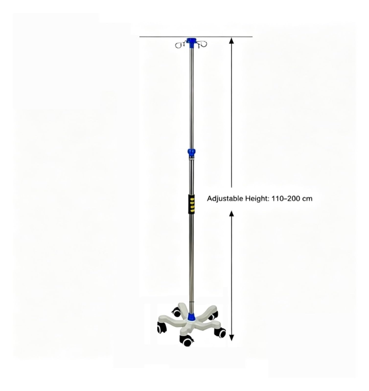 Soporte rodante for portasueros con ruedas, médico portátil Soporte para suero