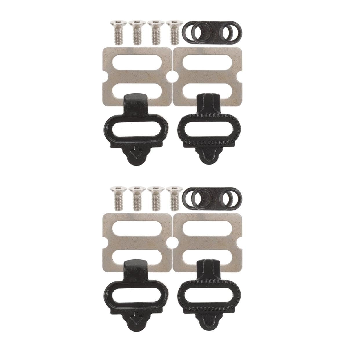 Sosoport 1 Set Mountain Bike Self Locking Pedal Cleat Set Clip Clips Kit for Efficient Performance Easy Installation for System Essential Bike Accessories