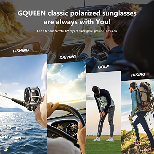 Image of GQUEEN Classic Pilot Polarized Sunglasses Men Women Retro Shades UV400 MOS1