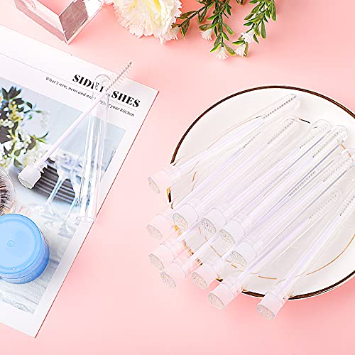 Dming 20Pcs Eyelash Brush Lash Wand Makeup Tool Eyelash Extension Supplies Cleaning Brush Diamond Mascara Star White #TOP6