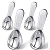 Retec 4 Pieces Coffee Scoop Stainless Steel Coffee Scoops Short Handle Tablespoon Measuring Spoons for Coffee Tea Sugar…