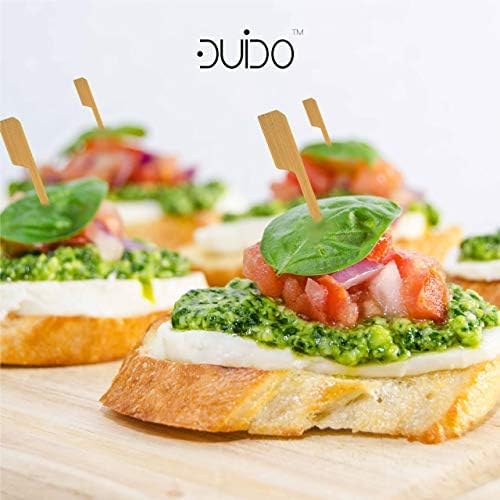 Miniatura 7 de Palillos de bambú para decoración de cupcakes  3.5 pulgadas (paquete de 500) palillos de dientes para aperitivos  Palitos de decoración de pasteles,