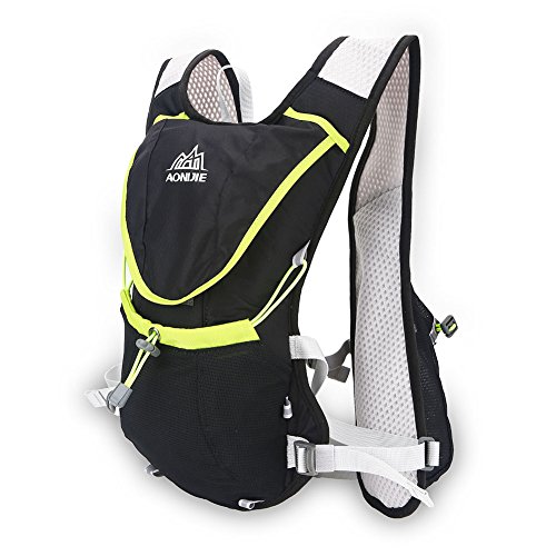 8L outdoor sport running fietsen wandelen rugzak hydratatie water fles vest (zwart). - Image 4