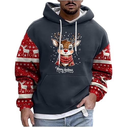 Weihnachtspullover Herren Lustig Weihnachten Sweatshirt, XXL...