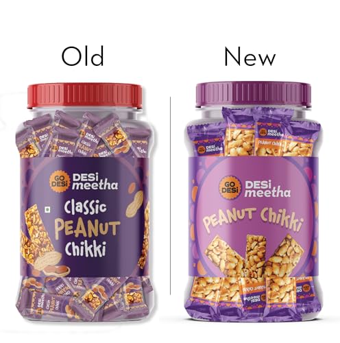 Image of GO DESi Chikki Combo - Peanut, Crushed Peanut & Sesame /Til Chikki 50 Piece Each