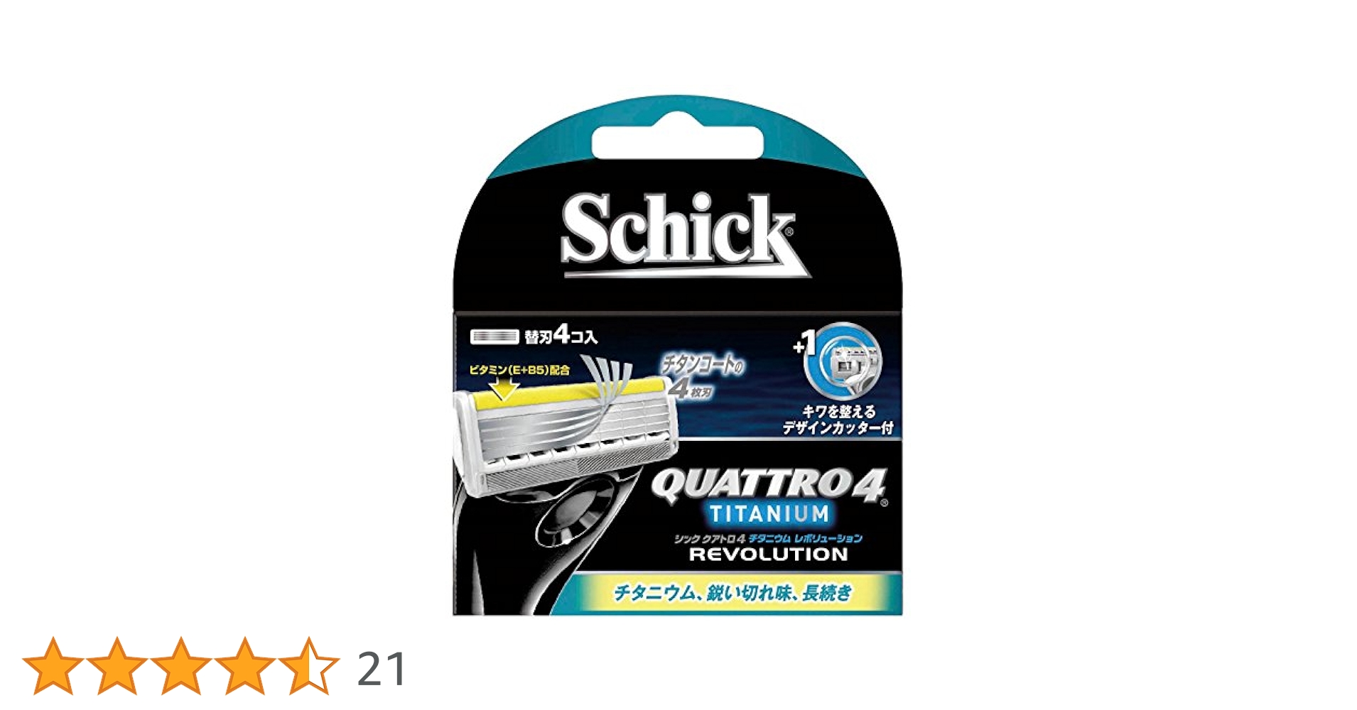 Amazon.co.jp: シック Schick クアトロ4 4枚刃 チタニウム