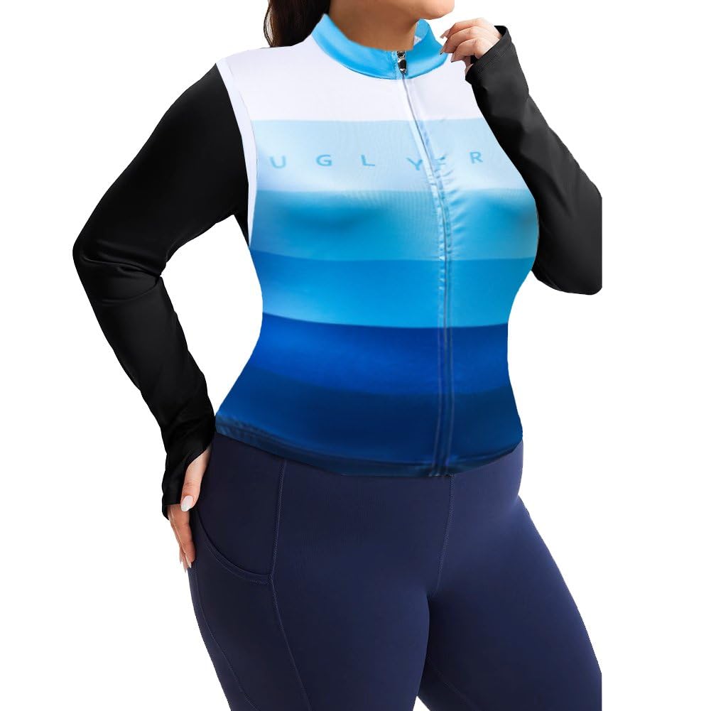 UGLY FROG Maillot de ciclismo para mujer sin mangas, 3 bolsillos, equipamiento grande para mujer, adecuado para un rango de peso de 70 – 100 kilogramos