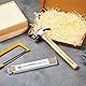 SATINIOR Bester Papa Geschenkset Zollstock Holz Gliedermaßstab Holzhammer mit Gravur Klauenhammer aus Holz Geschenk mit Geschenkbox für Papa Opa Väter Weihnachten Geburtstag
