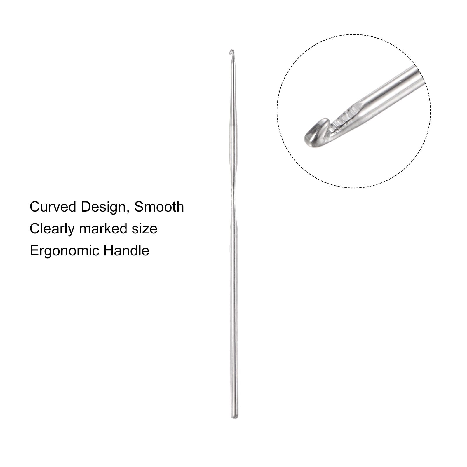 Lot De 6 Crochets à Tricoter Inox 1.6mm - Aiguilles Circulaires Pour Fil